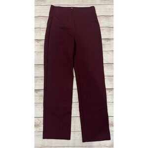 Ann Taylor LOFT High Rise Straight leg Pants Maroon Size XS